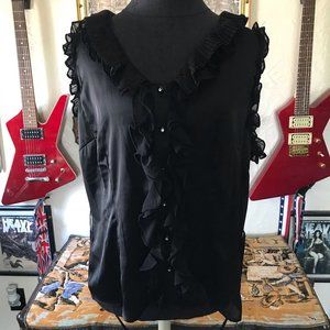 Sioni Sleeveless Ruffle Blouse